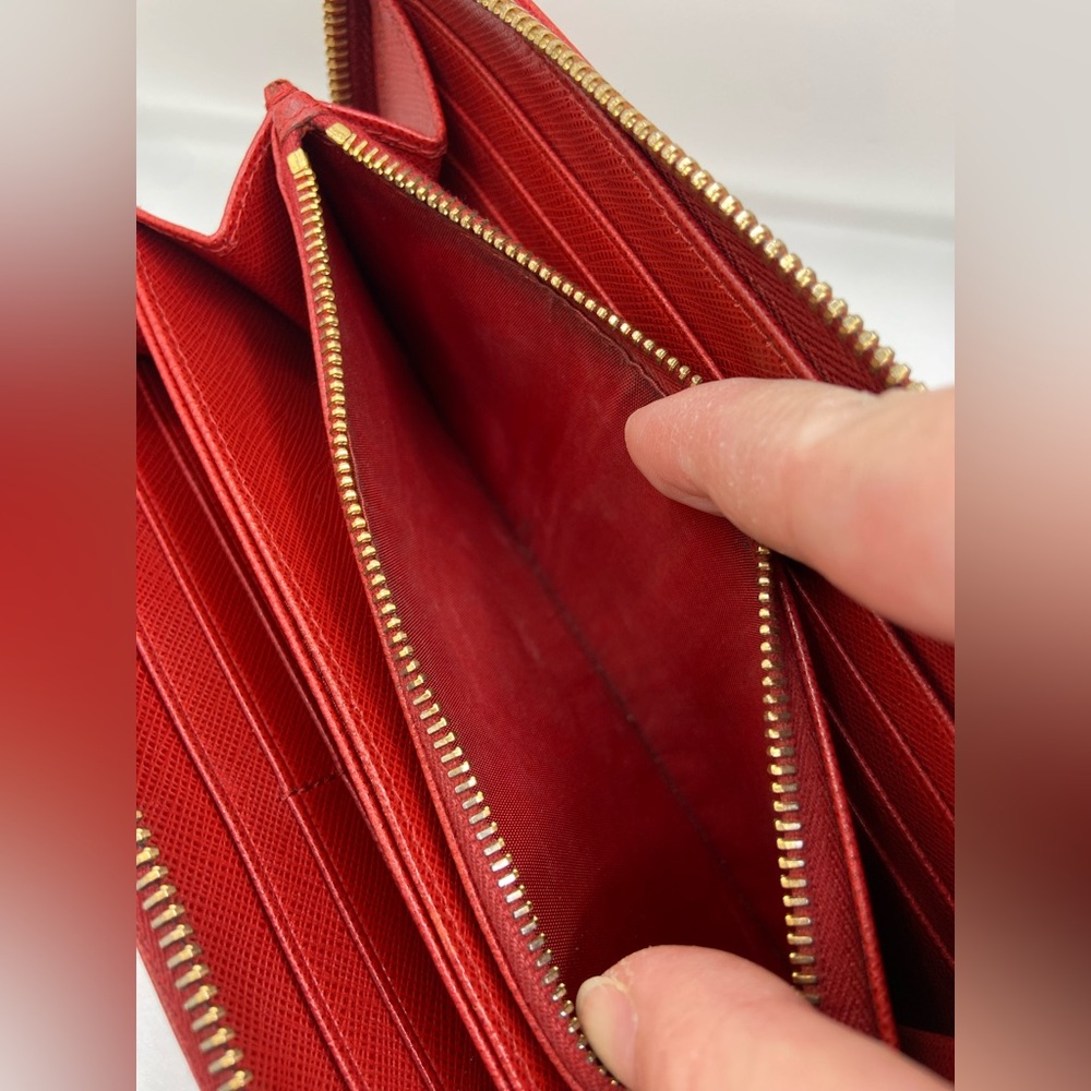 Prada Scarlet Leather Wallet - Picture 9 of 14